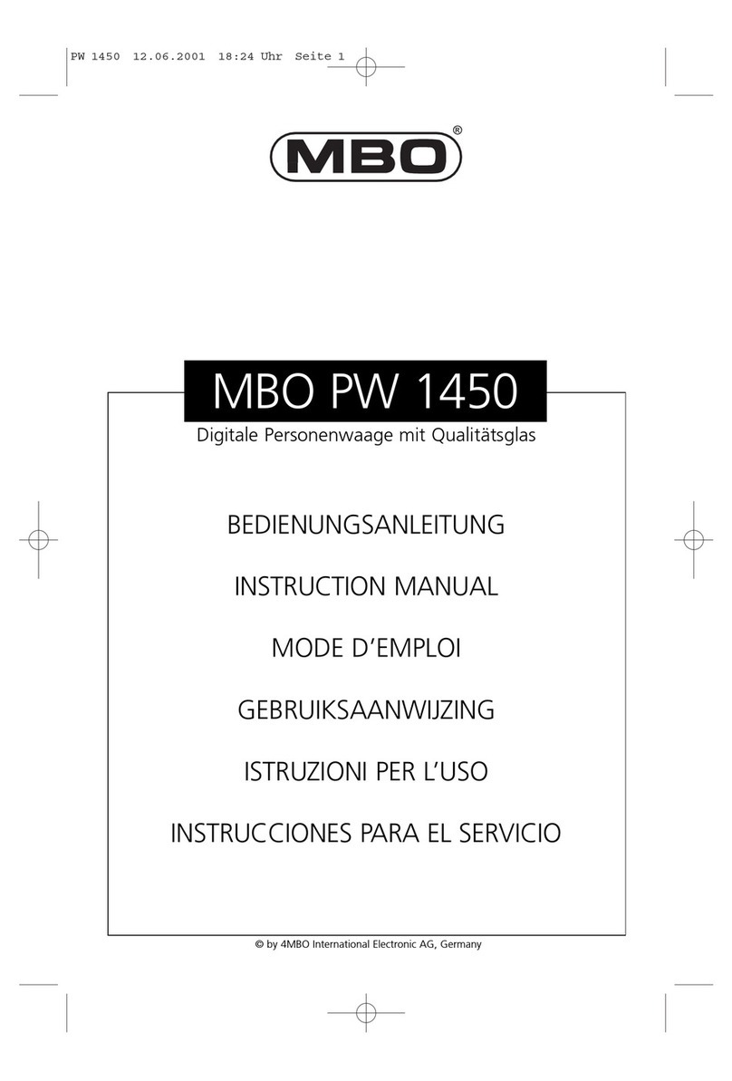 MBO PW 1450 instruction manual