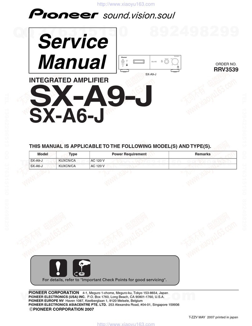 Pioneer Elite SX-A9-J User manual