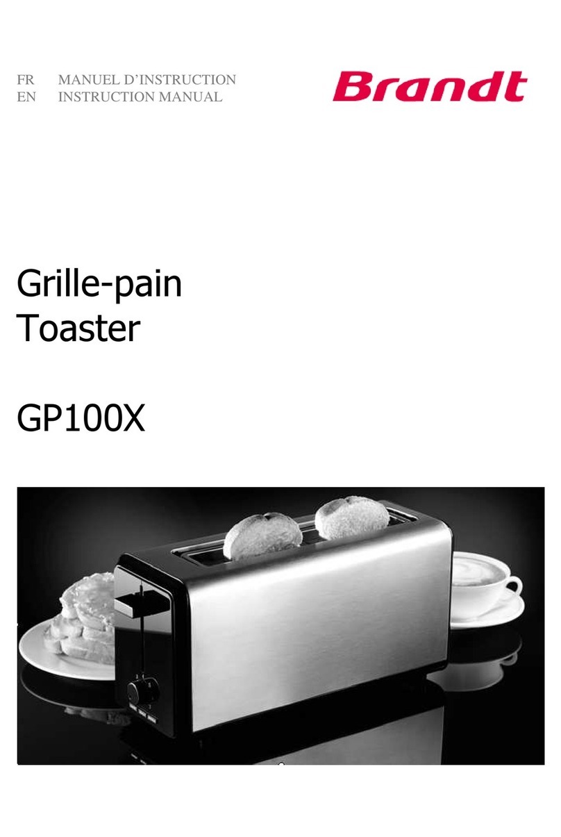 Brandt GP100X instruction manual