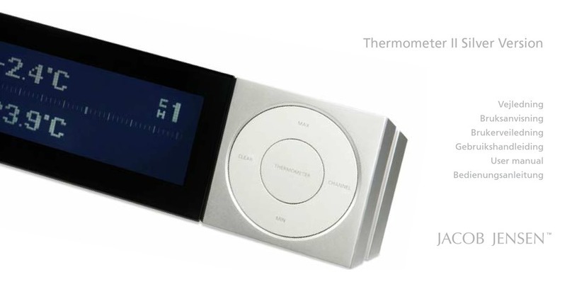 Jacob Jensen Thermometer II Silver Version user manual