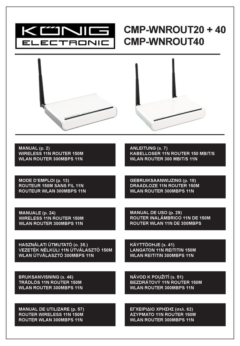 Konig CMP-WNROUT20 + 40 User manual