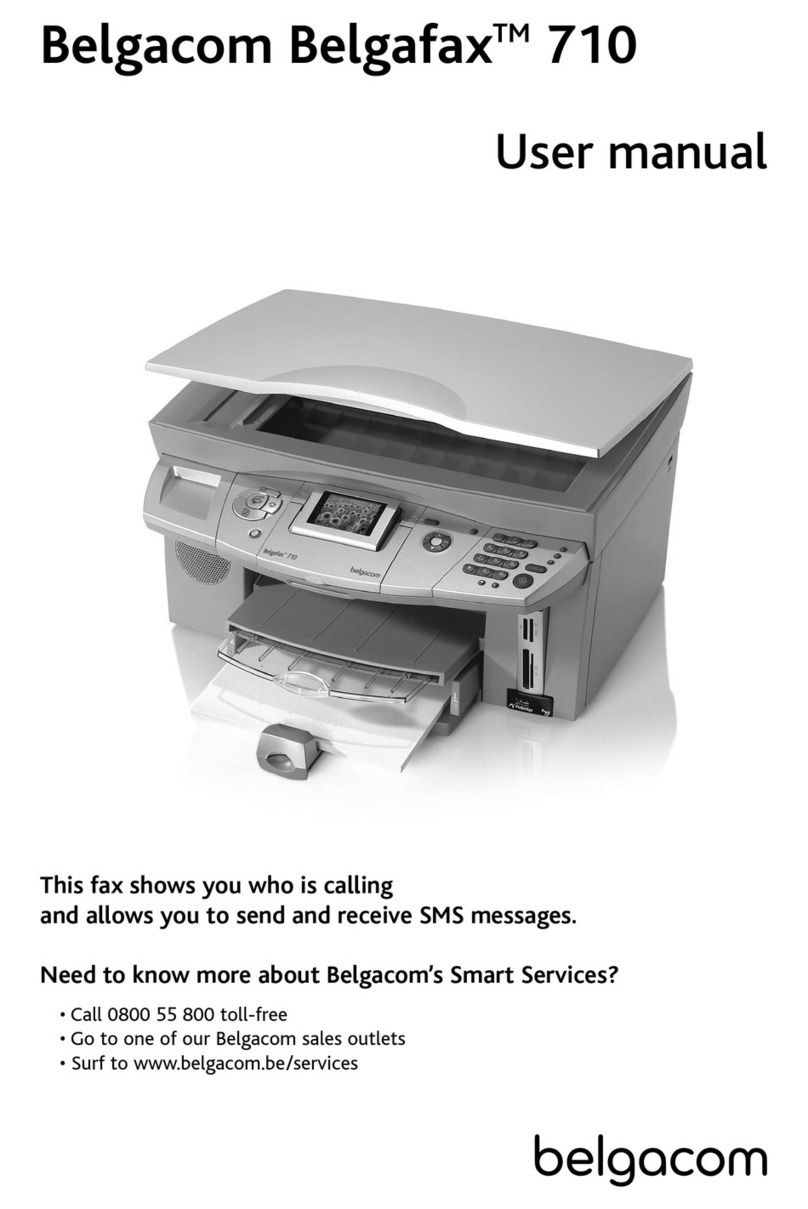 BELGACOM Belgafax 710 user manual