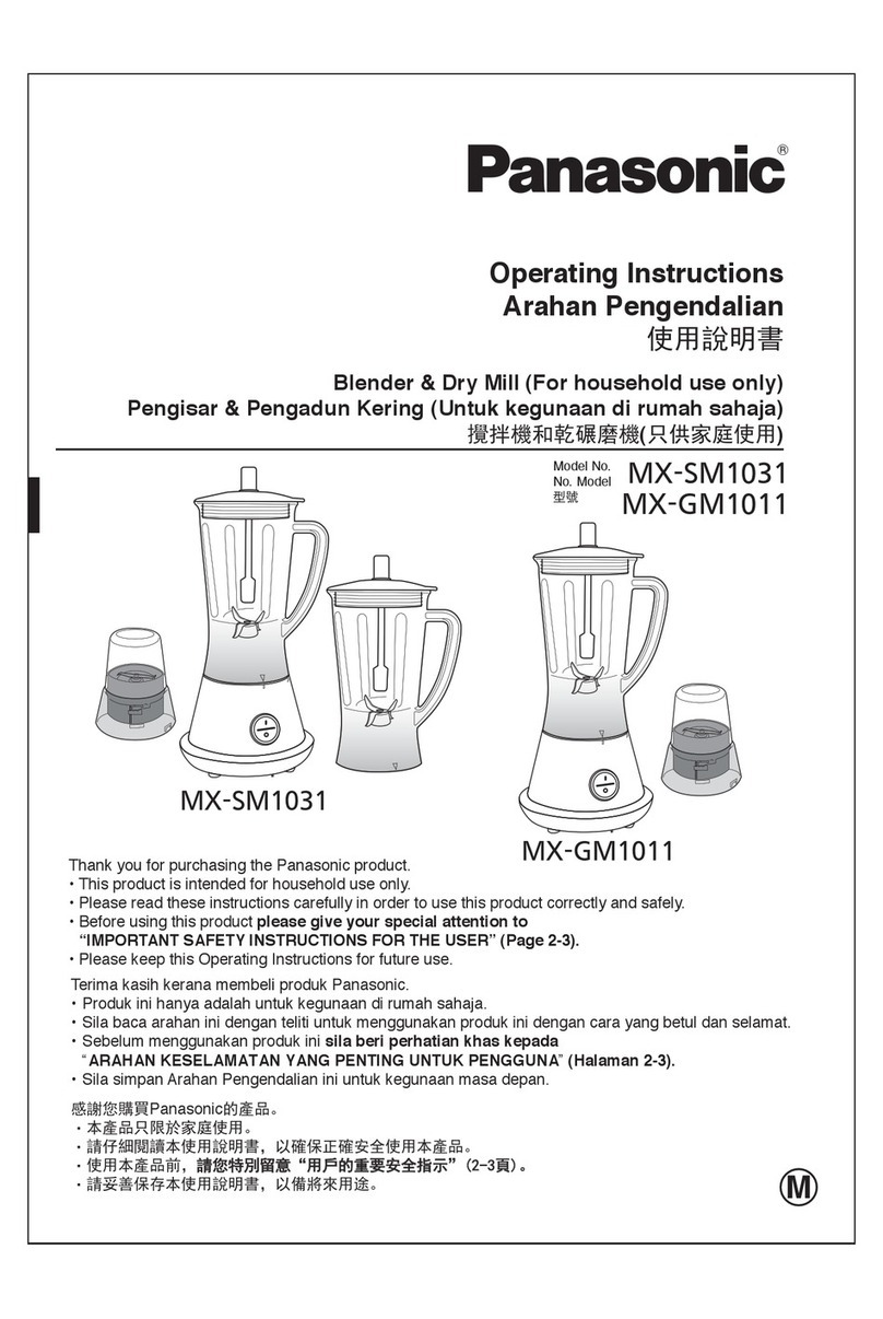 Panasonic MX-SM1031 User manual