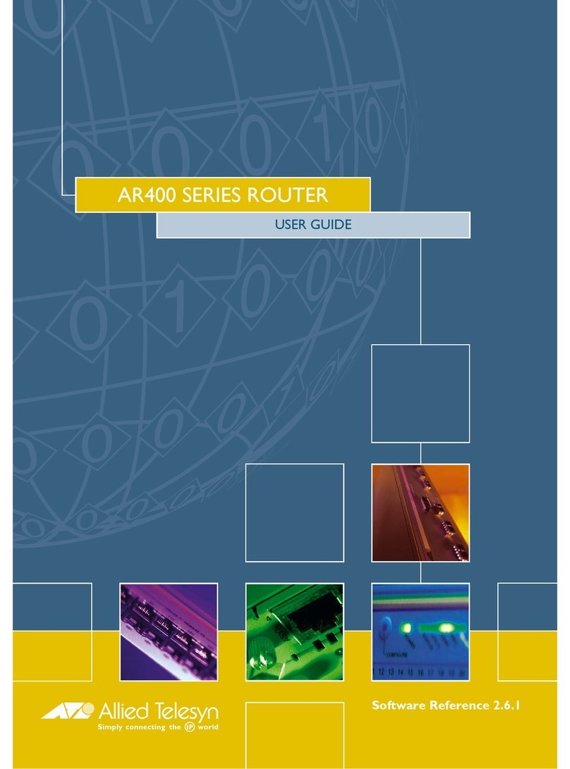 Allied Telesis AR400 Series User manual