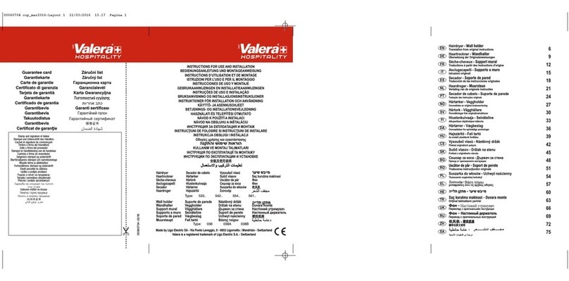 VALERA 533 Operation manual