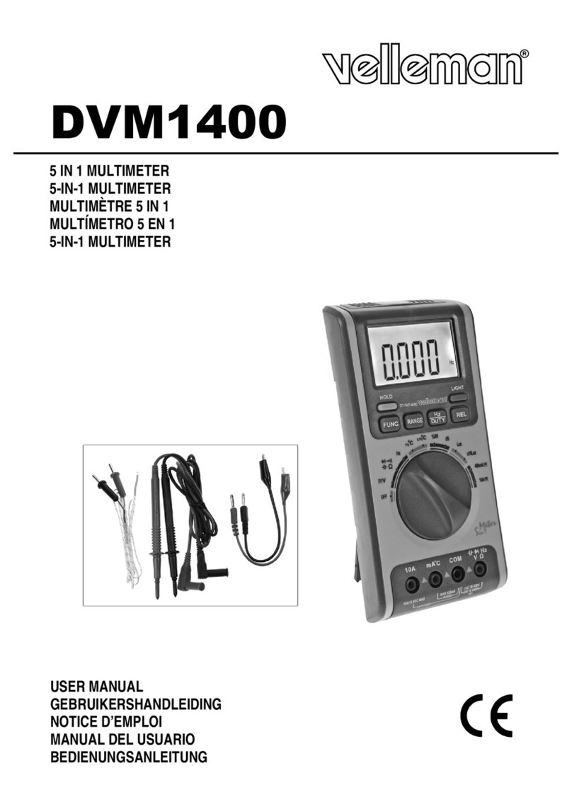 Velleman DVM1400 User manual