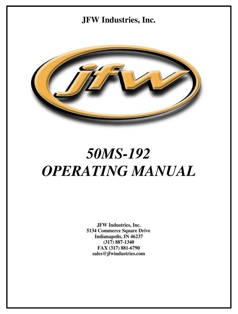 JFW 50MS-192 operating manual