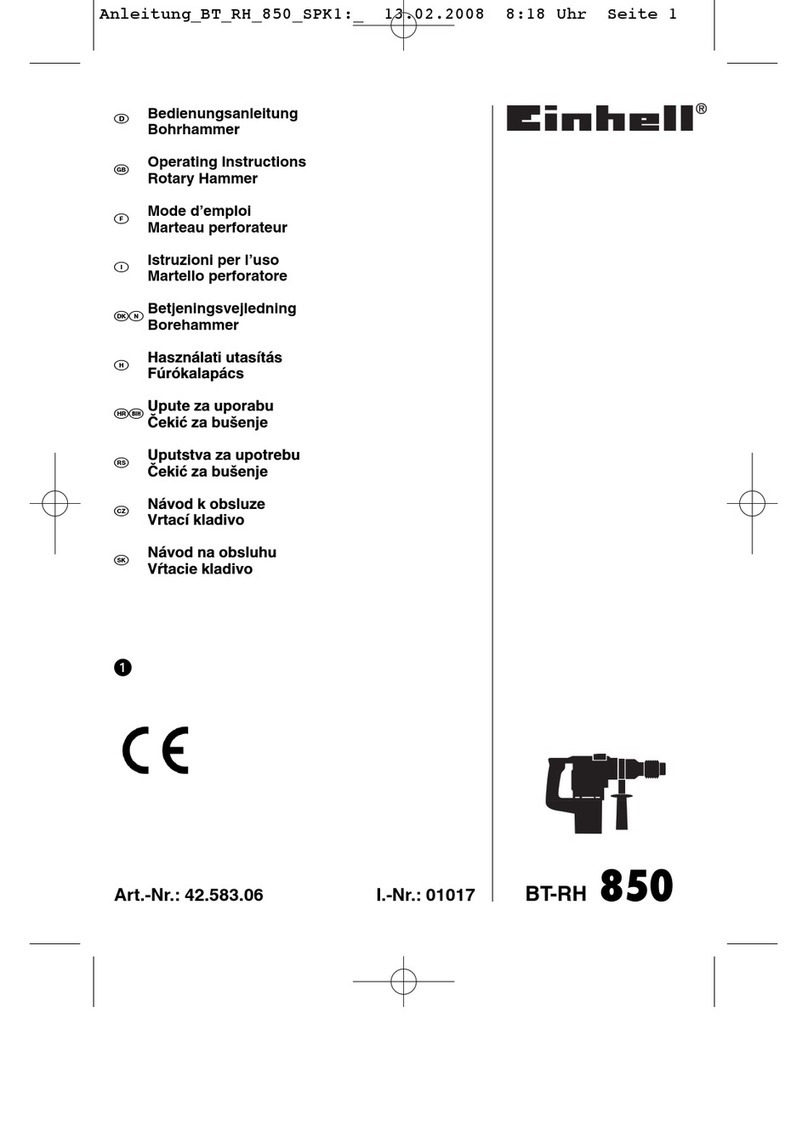 EINHELL BT-RH 850 User manual