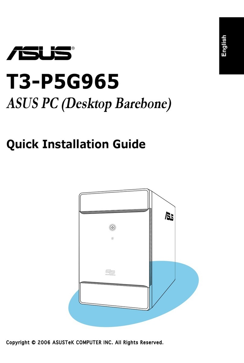 Asus T3-P5G965 - T Series - 0 MB RAM Quick installation guide