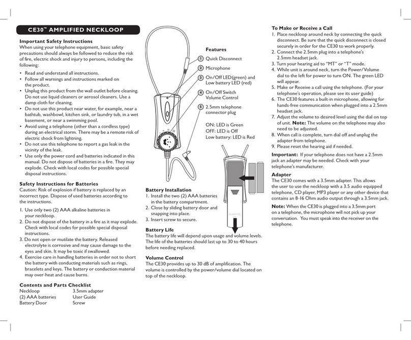 Plantronics CE30 manual