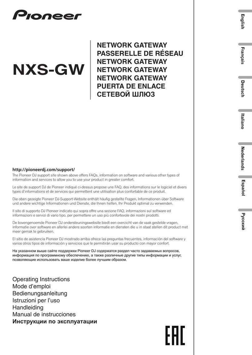 Pioneer NXS-GW operating instructions