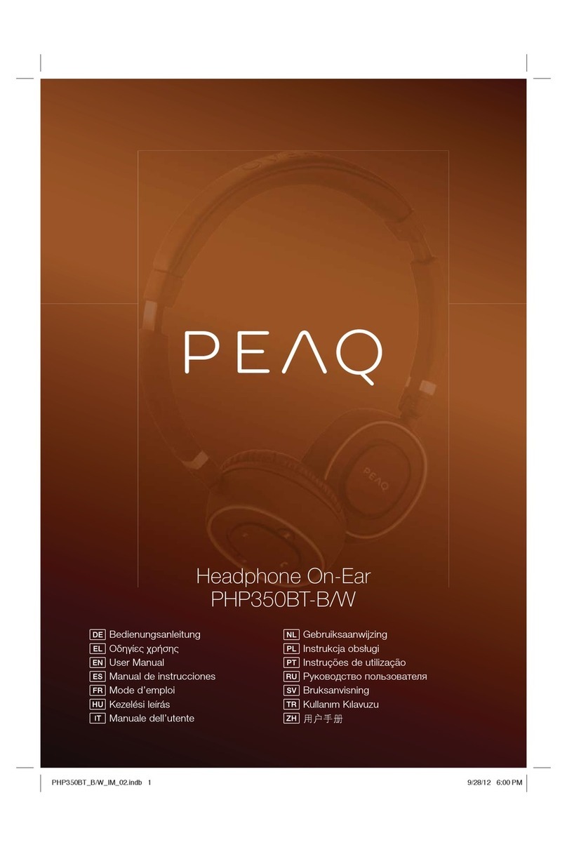 Peaq PHP350BT-B/W user manual