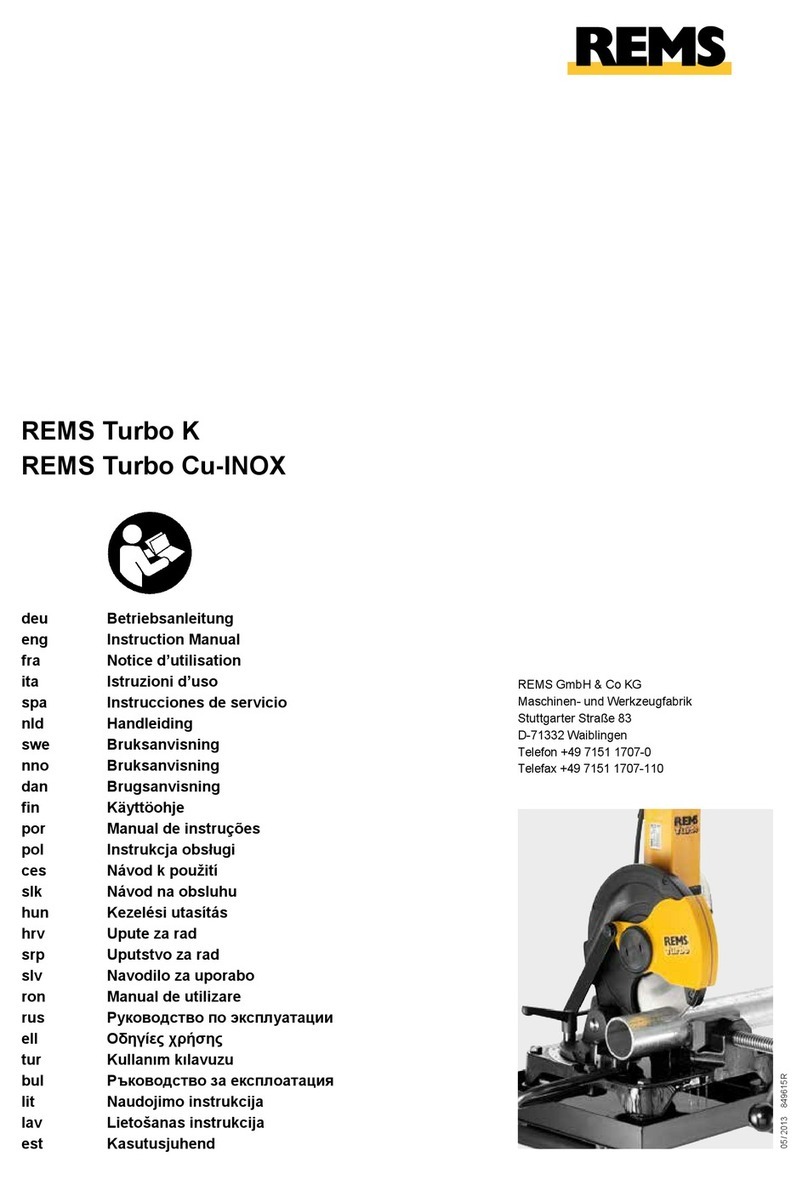 REMS Turbo K instruction manual