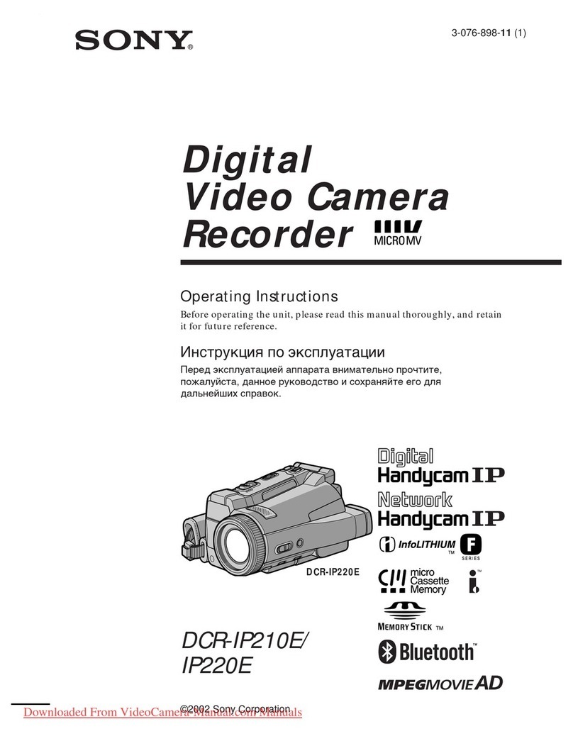 Sony DCR-IP210E User manual Sony DCR-IP210E User manual