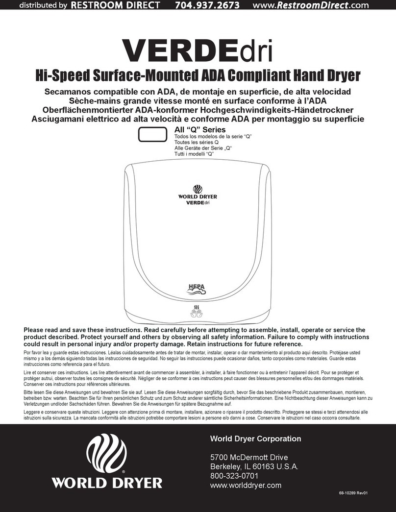 HEPA VERDEdri "Q" Series User manual