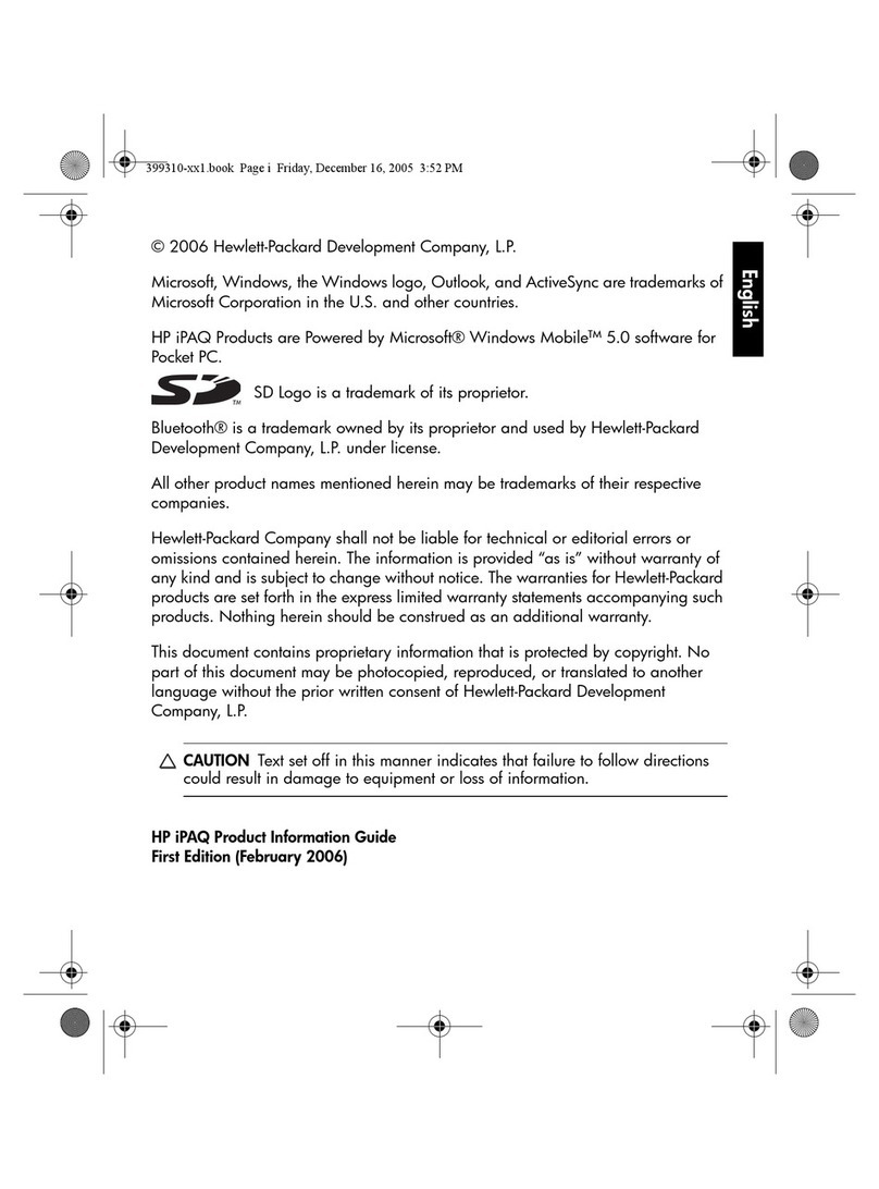 HP iPAQ hw6955 User manual
