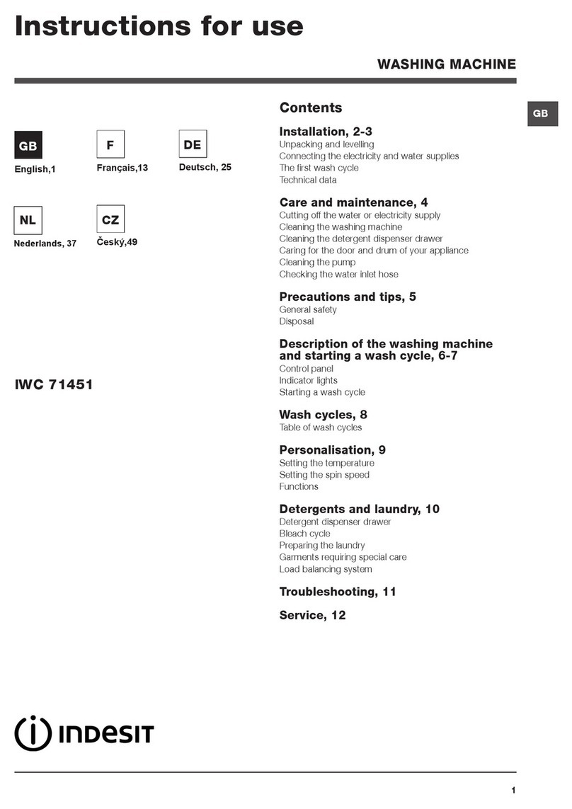 Indesit IWC 71451 Instructions for use
