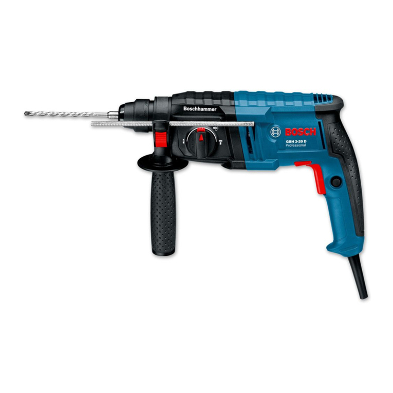 Bosch GBH 2-20 D Professional User manual