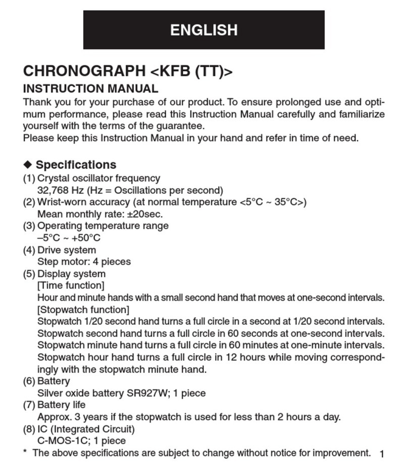 Orient KFB TT instruction manual