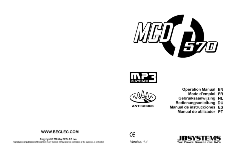 JB Systems Light MCD 570 User manual