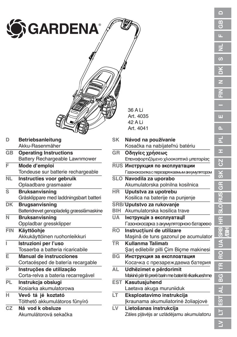 Gardena 36 A Li operating instructions