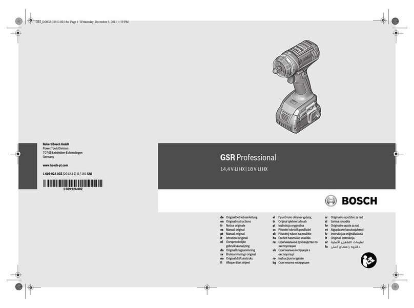 Bosch GSR Professional 14 Original instruction