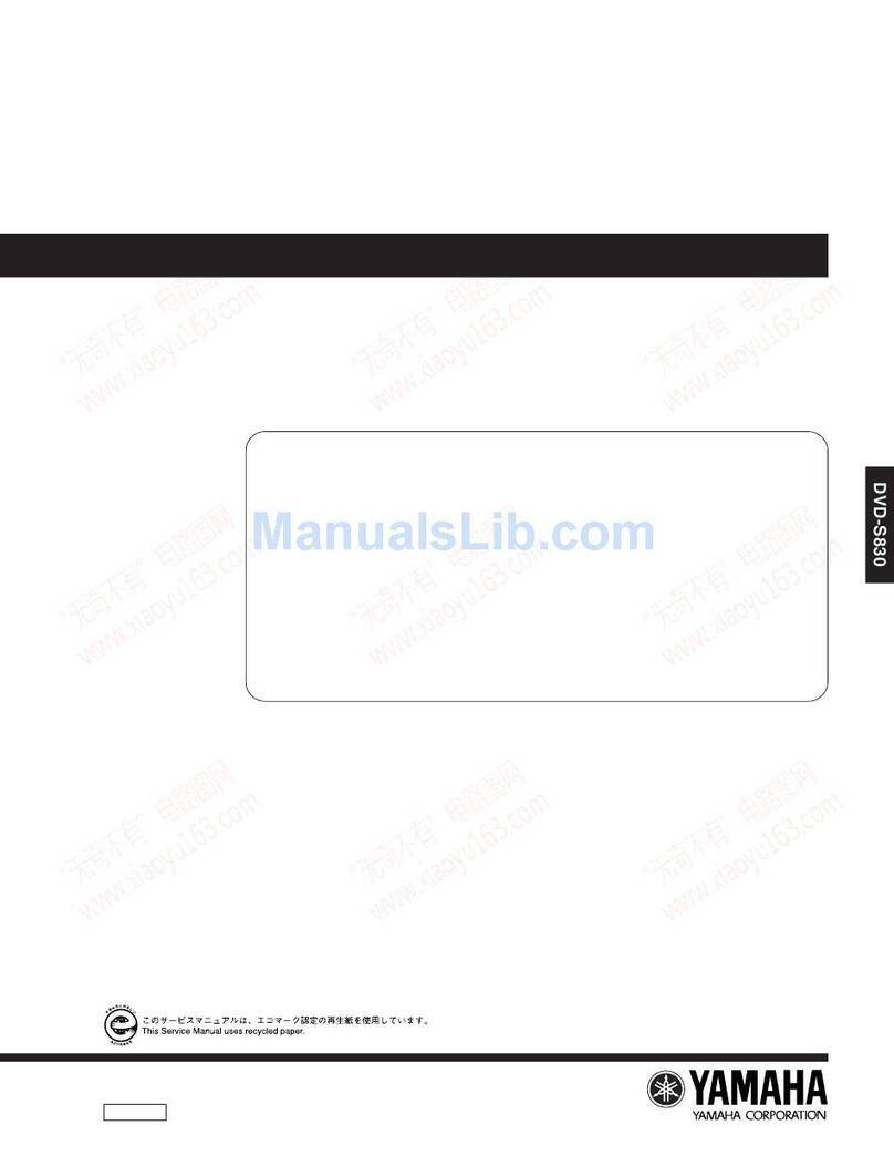 Yamaha DVD-S830 Service manual