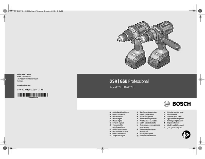 Bosch GSR Professional 14 User manual