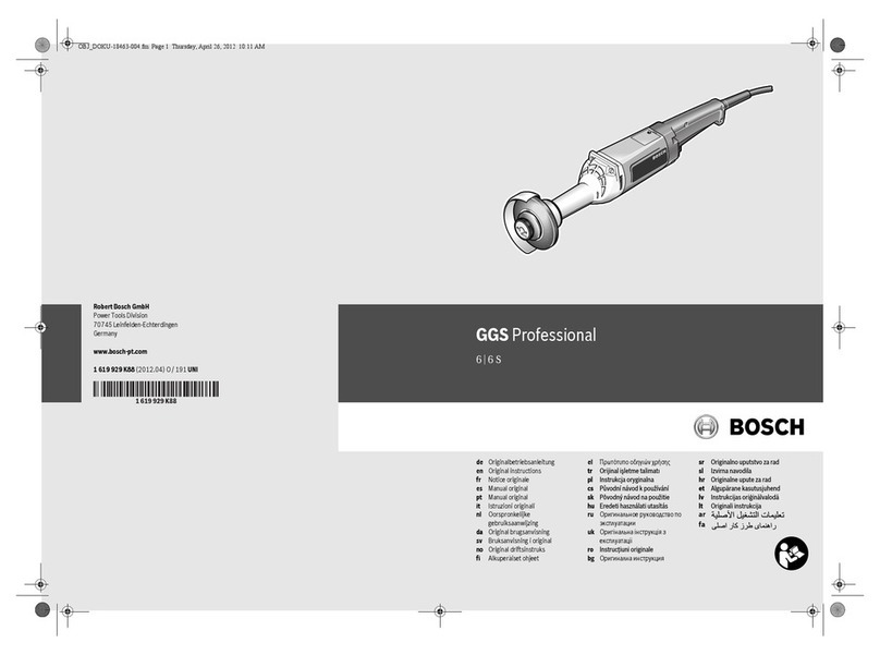 Bosch GGS 6 S PROFESSIONAL User manual