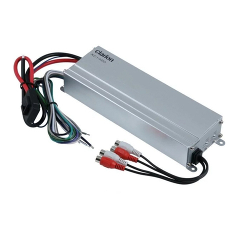 Clarion XC1120 Safety guide