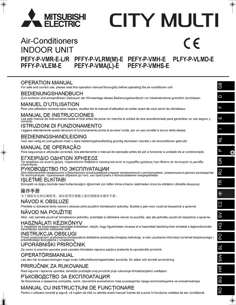 Mitsubishi Electric PEFY-P-VMR-E-L/R User manual