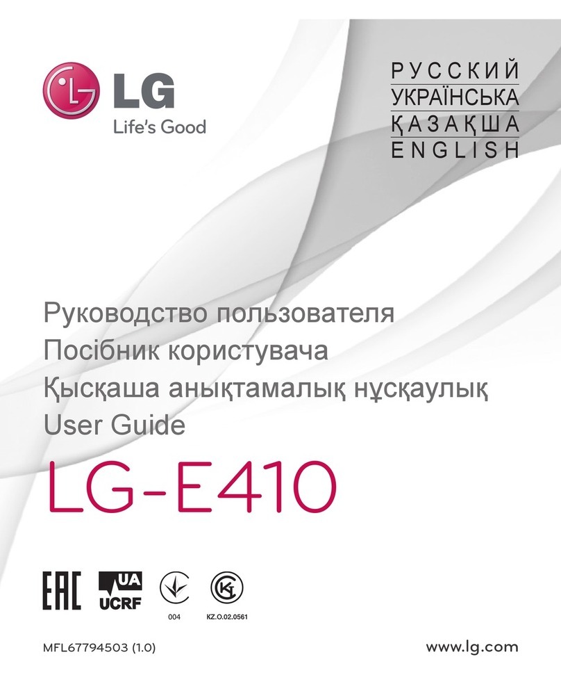 LG E410 User manual