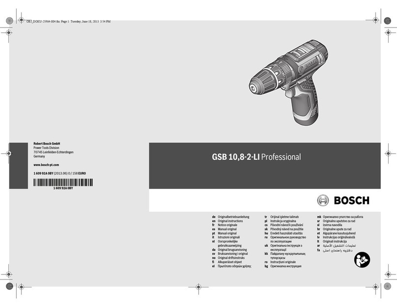 Bosch GSB 10 User manual
