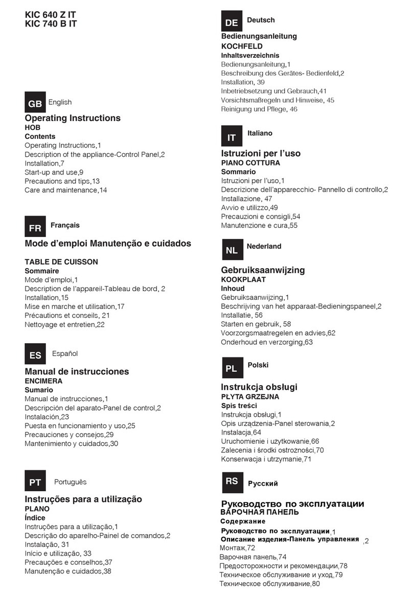 Hotpoint KIC 640 Z IT User manual