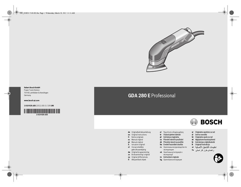 Bosch GDA 280 E Professional User manual Bosch GDA 280 E Professional User manual