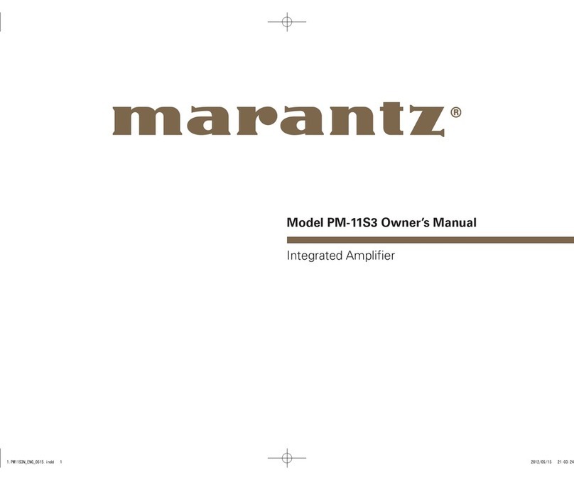Marantz PM-11S3 User manual