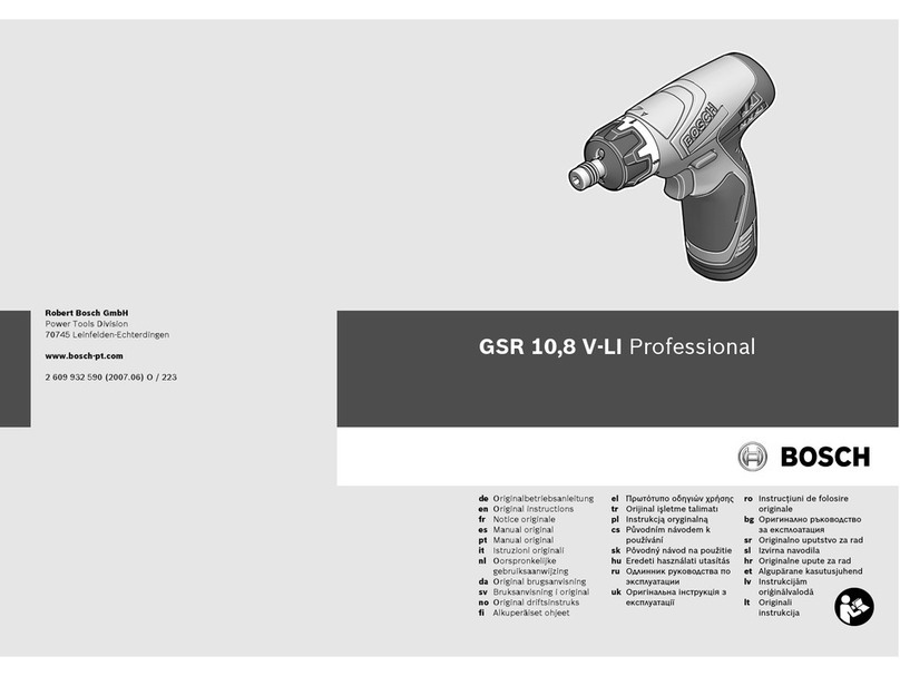 Bosch GSR 10,8 V-LI Professional Original instructions