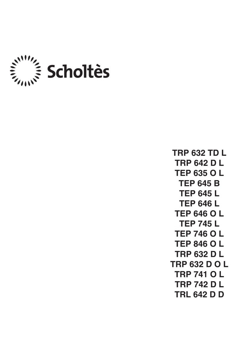 SCHOLTES TEP 646 L operating instructions