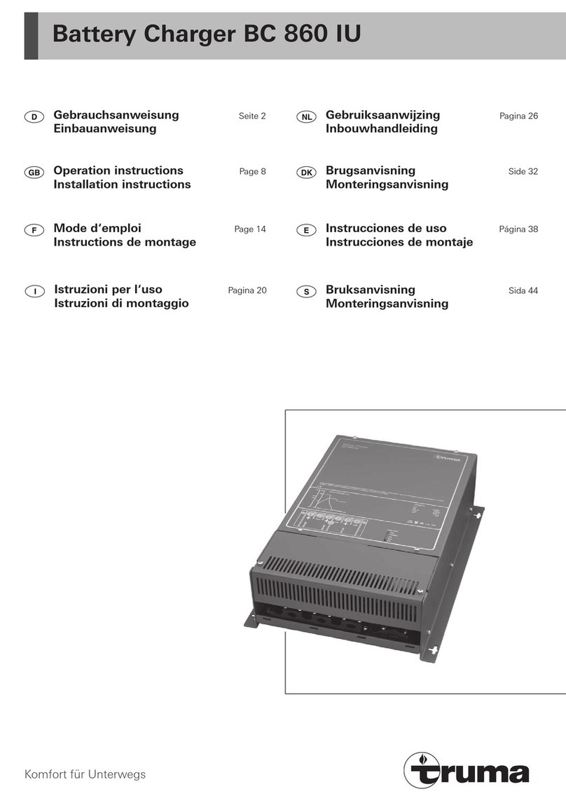 Truma BC 860 IU Operation instructions