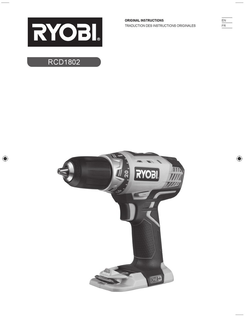 Ryobi RCD1802 User manual