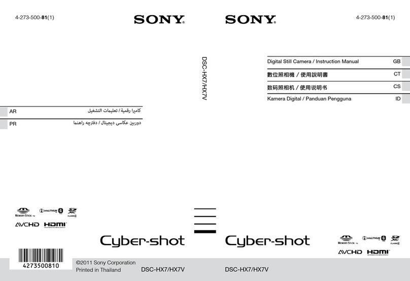 Sony Cyber-shot DSC-HX7 User manual