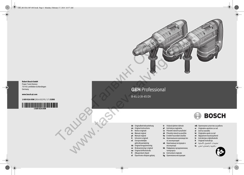 Bosch GBH Professional 8-45 D User manual