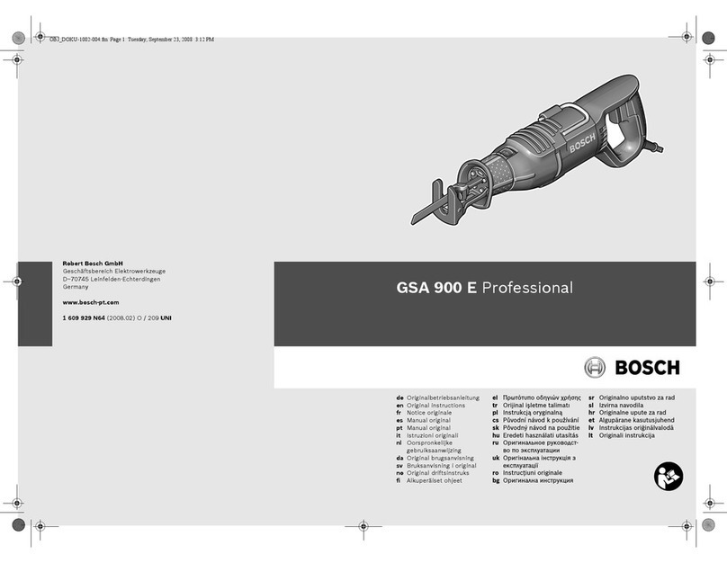 Bosch GSA 900 E Professional User manual