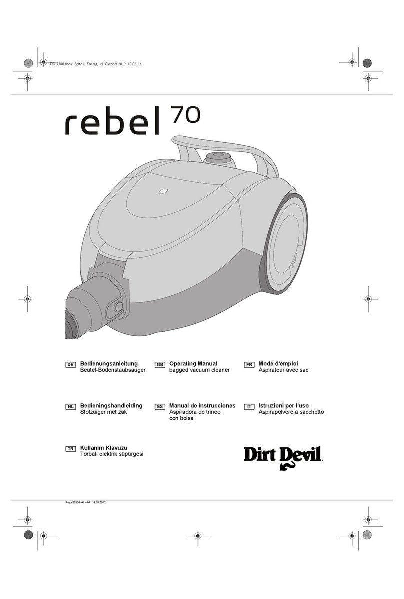 Dirt Devil rebel 70 User manual Dirt Devil rebel 70 User manual
