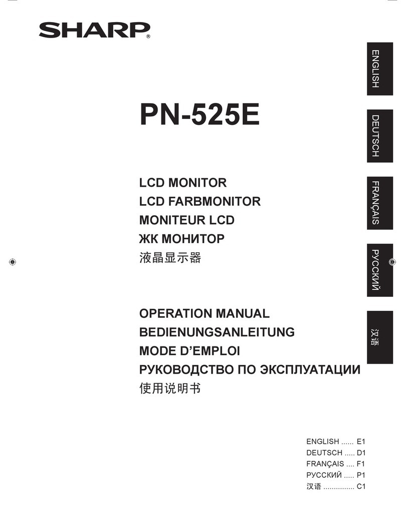 Sharp PN-525E User manual