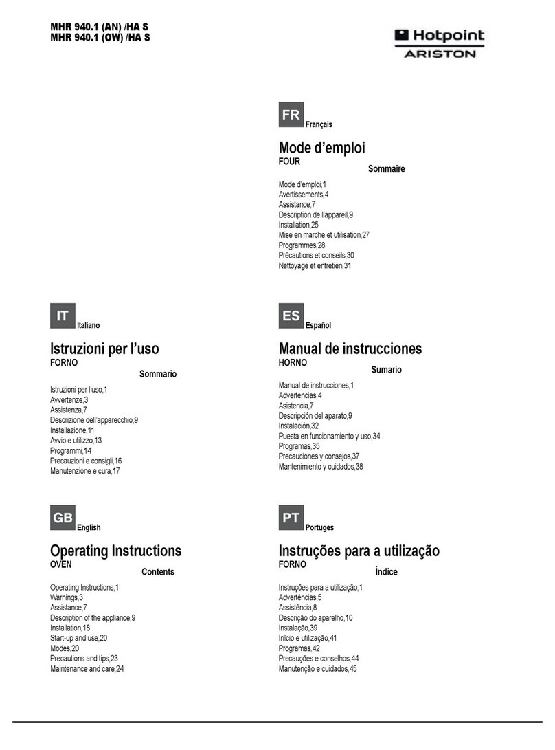 Hotpoint Ariston MHR 940.1 (AN) /HA S operating instructions