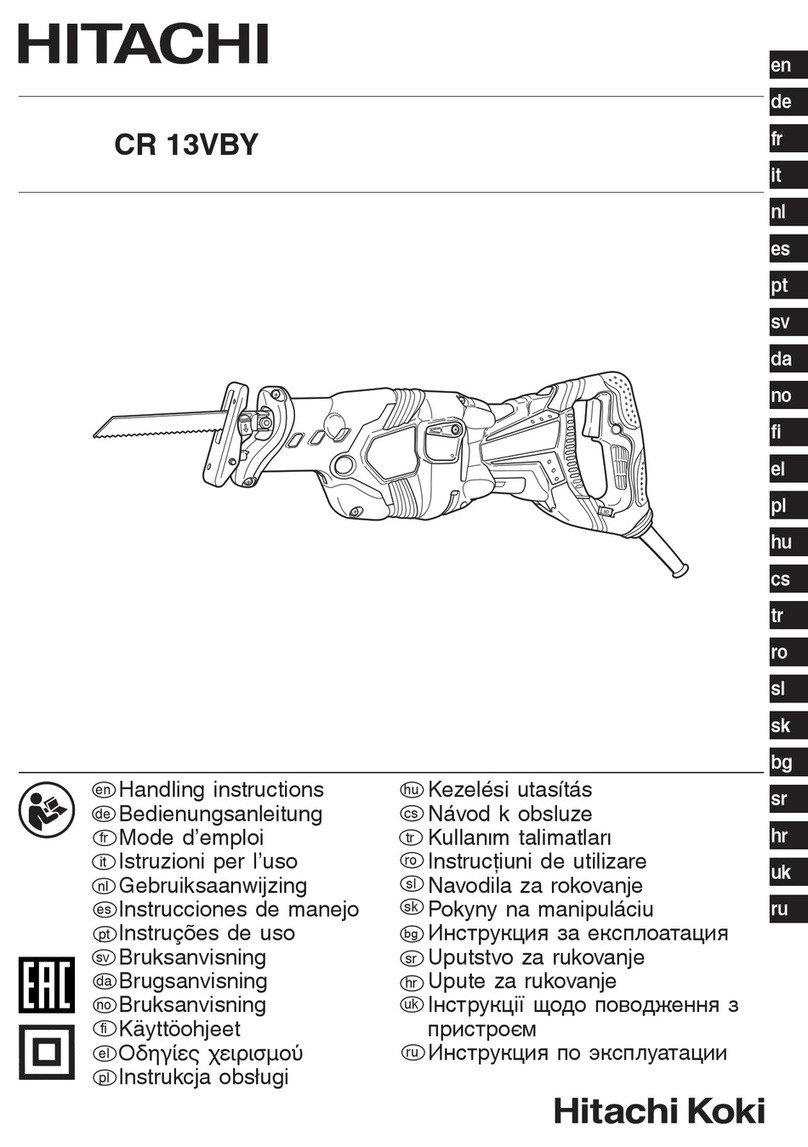 Hitachi CR 13VBY Handling instructions