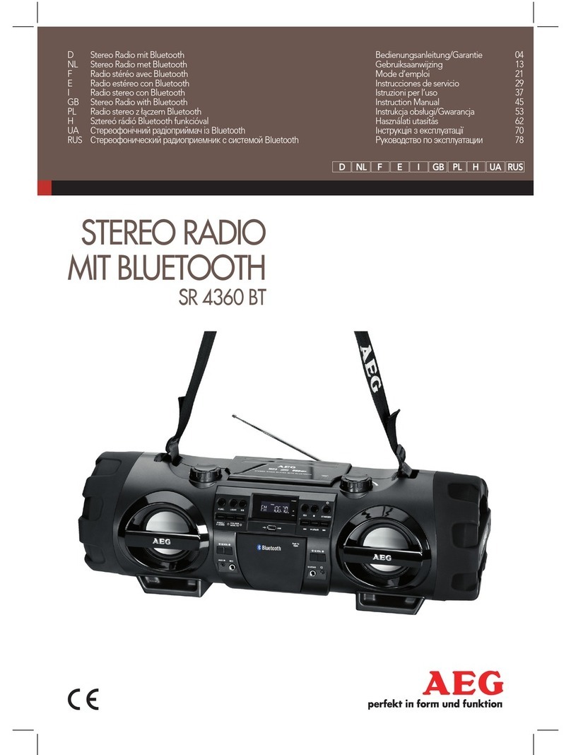 AEG SR 4360 BT User manual