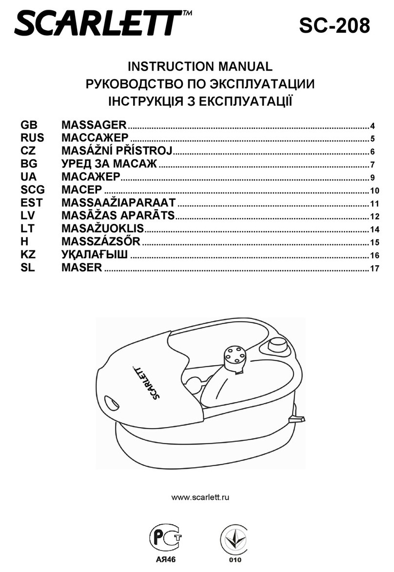 Scarlett SC-208 User manual