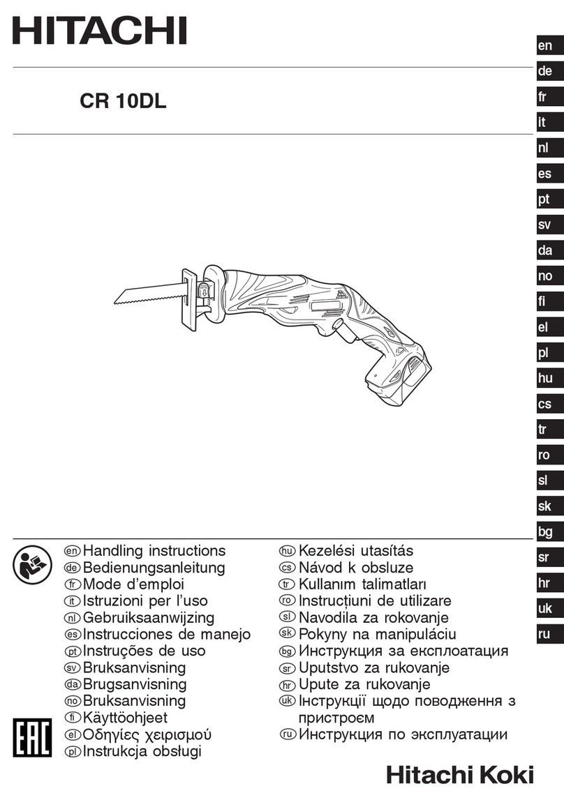 Hitachi CR 10DL Handling instructions